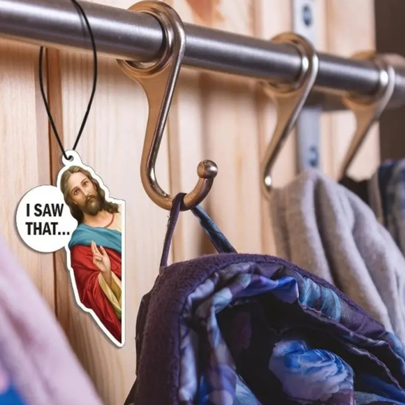 New 4 Pc I Saw That Jesus Air Fresheners - Picture 5 of 6